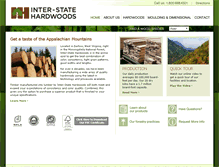 Tablet Screenshot of inter-statehardwoods.com